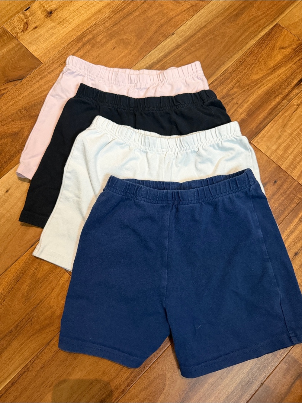 Carter's Girls' Shorts Pack - Navy, White, Black, Light Pink